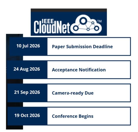 IEEE CloudNet 2026 - Workshop